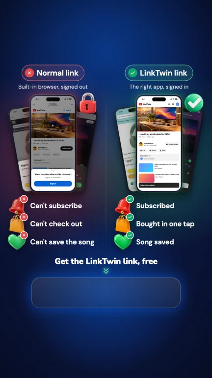 Normal link vs LinkTwin link