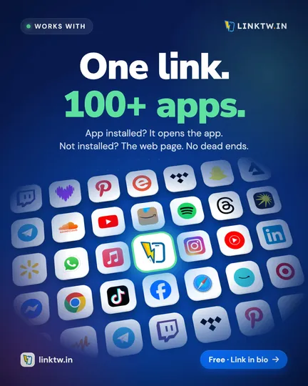 One link. 100+ apps.